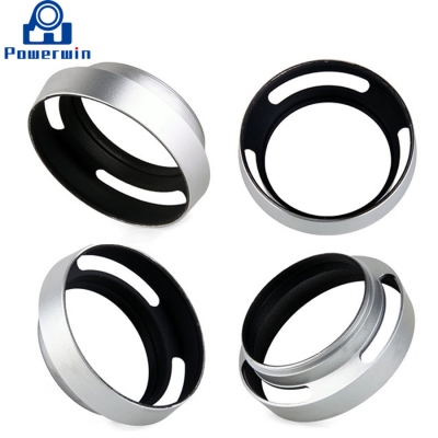 37MM 40.5MM 43MM 46MM 49MM 52MM 55MM 58MM Sliver Metal Lens Hood